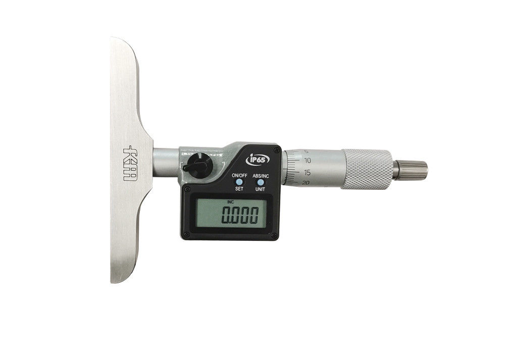 Digital Depth Micrometer 0-300mm with Interchangeable Rods for Wide Measurement