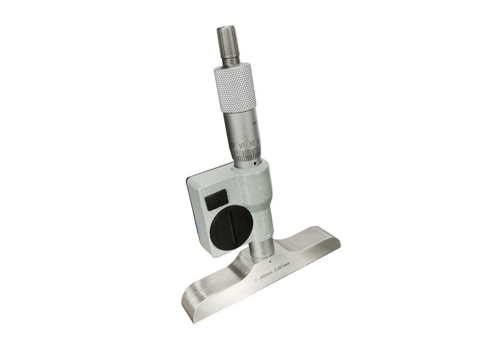 Digital Depth Micrometer 0-300mm with Interchangeable Rods for Wide Measurement