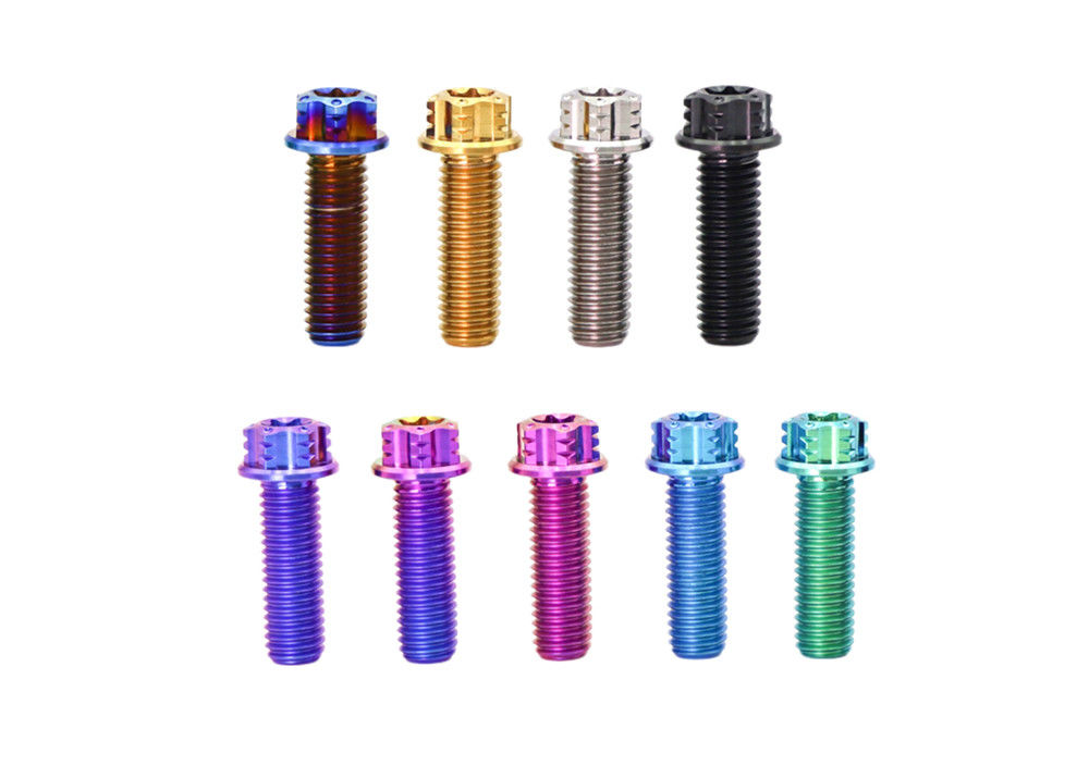 Anodized Titanium Torx Screws Perfect for Motorcycles Bicycles
