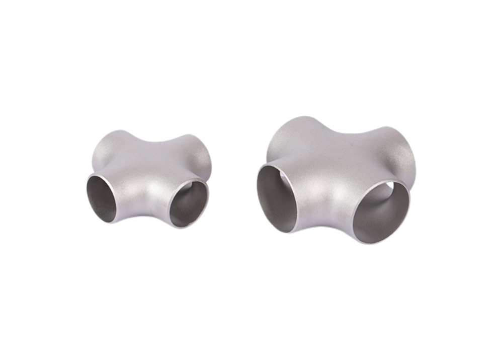 ASTM B16.9 Buttweld Titanium Pipe Cross Straight Cross 4 Way Equal Cross