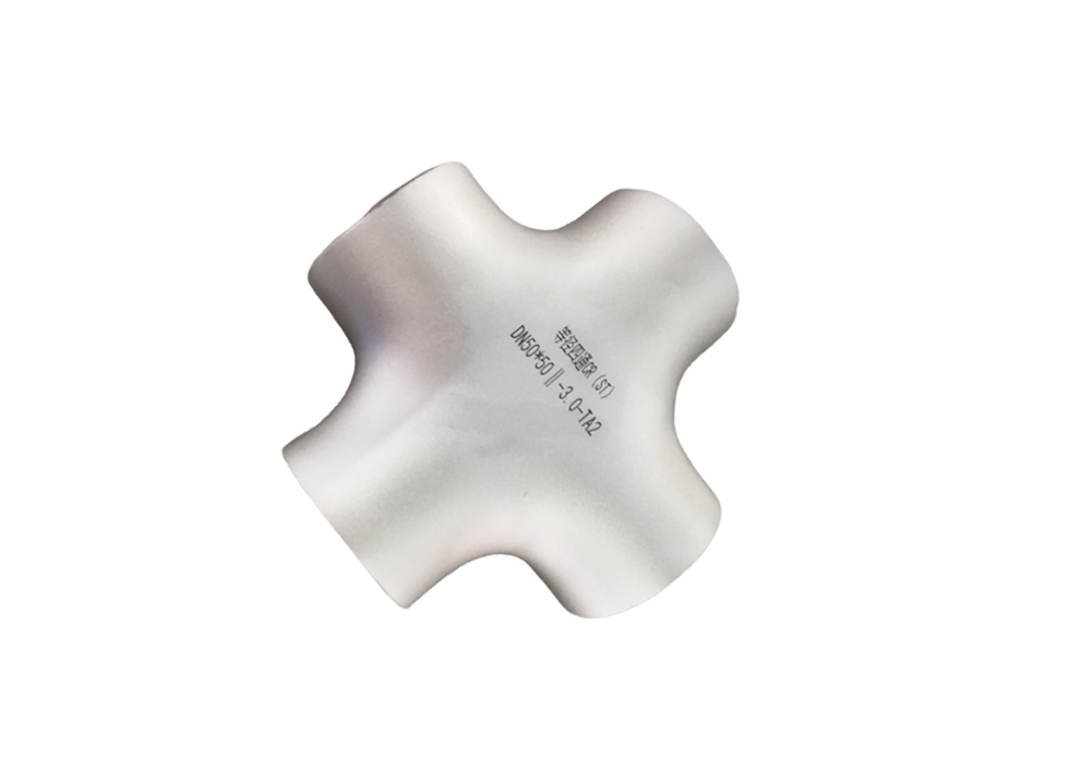 ASTM B16.9 Buttweld Titanium Pipe Cross Straight Cross 4 Way Equal Cross