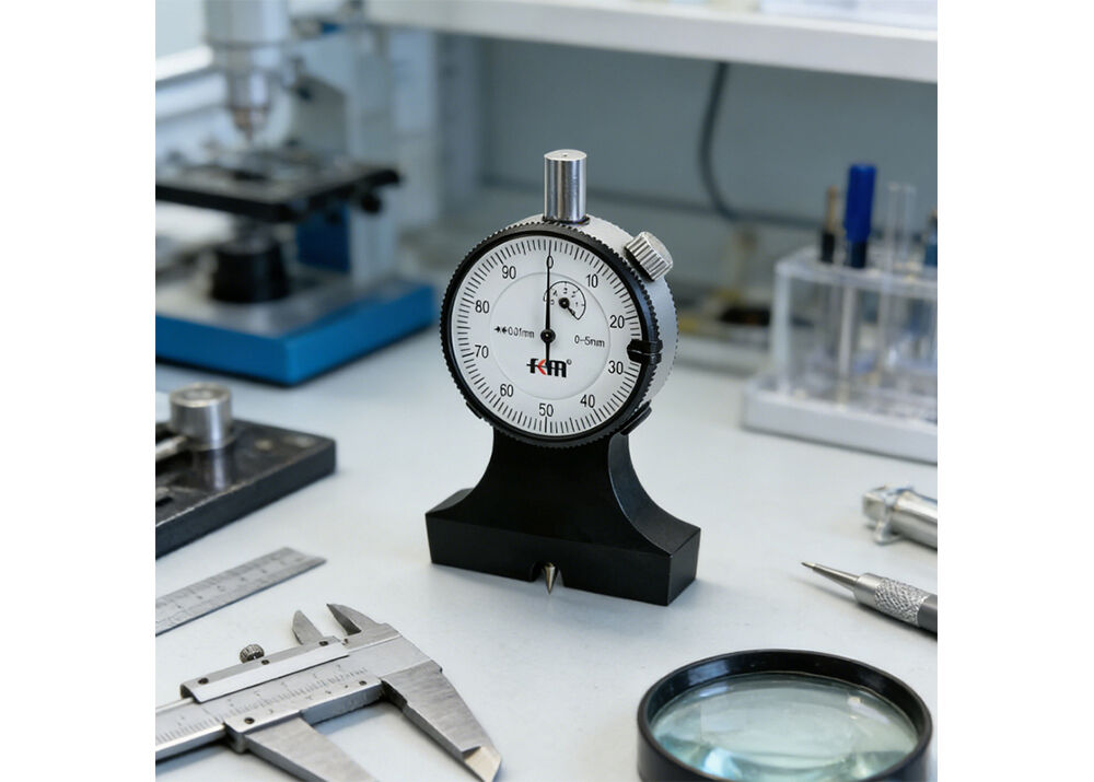 High Precision Oil Pipe Thread Measuring Tools 0-3mm Range, 0.01mm Graduation Crackle Gauge for Checking Concave Mark and Crackle of Pipe