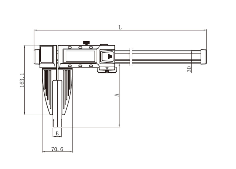 0.01mm Accuracy Carbon Fiber Digital Caliper with Multifunction Buttons for Industrial Factory Batch Procurement