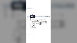 40-500 ミリメートル/1.6-20 "ステンレス鋼フラットヘッド内側溝デジタルノギスメトリック測定ツール